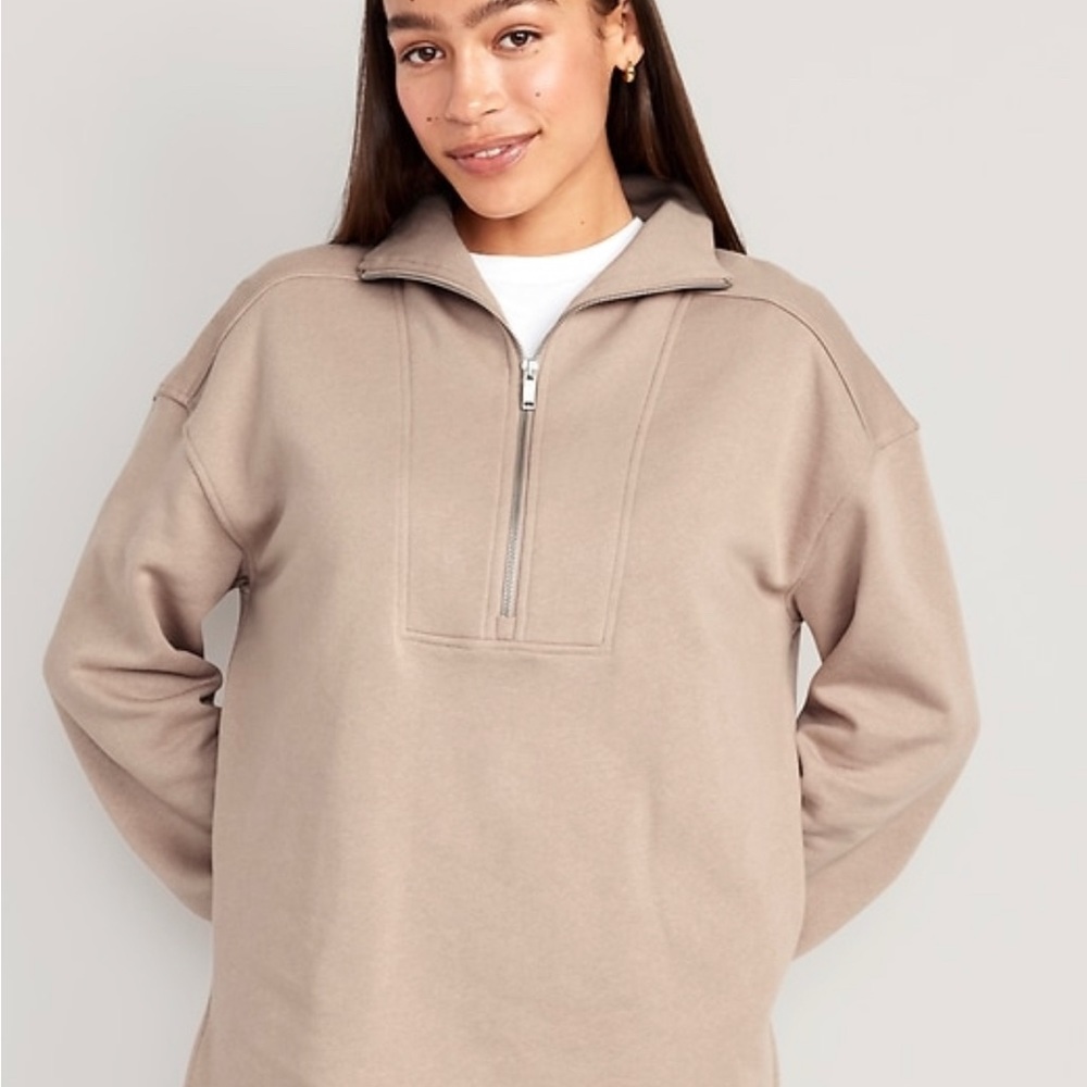 Old navy, quarter zip pullover tunic